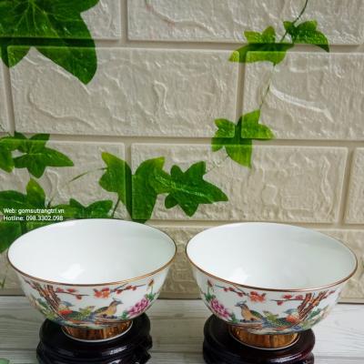 CẶP BÁT ĐĂNG ĐỐI CHIM TRĨ PHÙ DUNG